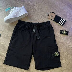 Stone Island black shorts XL